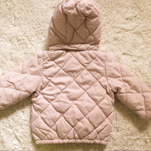 NWT H&M Pink Quilted Puffer - Picture 4 of 5